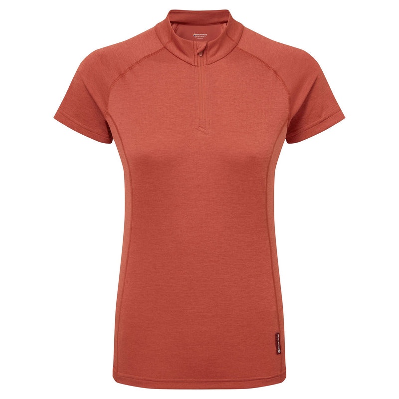 Montane Dart Zip T-Shirt Damen Orange | VGY017328