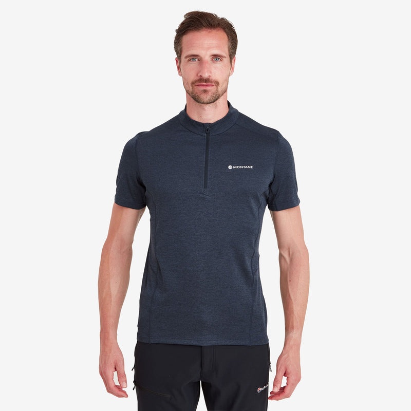 Montane Dart Zip T-Shirt Herren Navy | ZPS870619