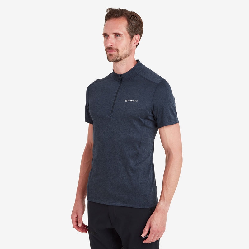 Montane Dart Zip T-Shirt Herren Navy | ZPS870619