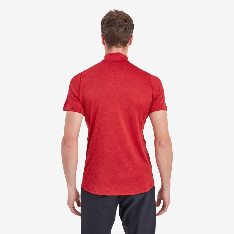 Montane Dart Zip T-Shirt Herren Rot | XZK946875