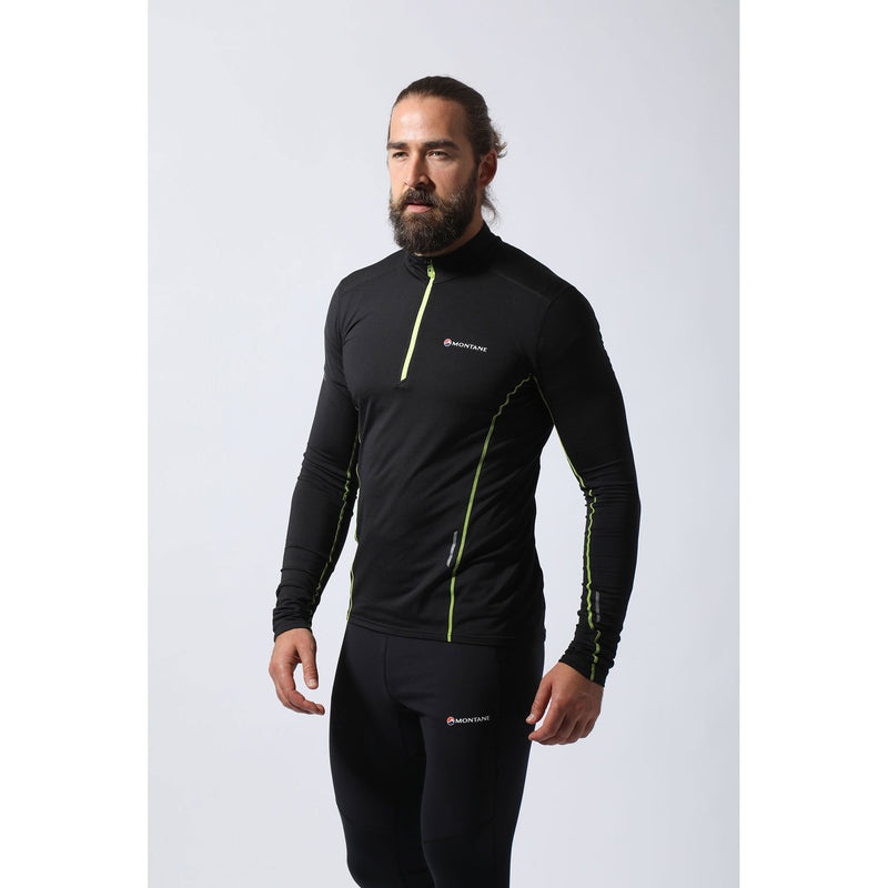 Montane Dragon Pull-On Fleecejacken Herren Schwarz | UHE786091