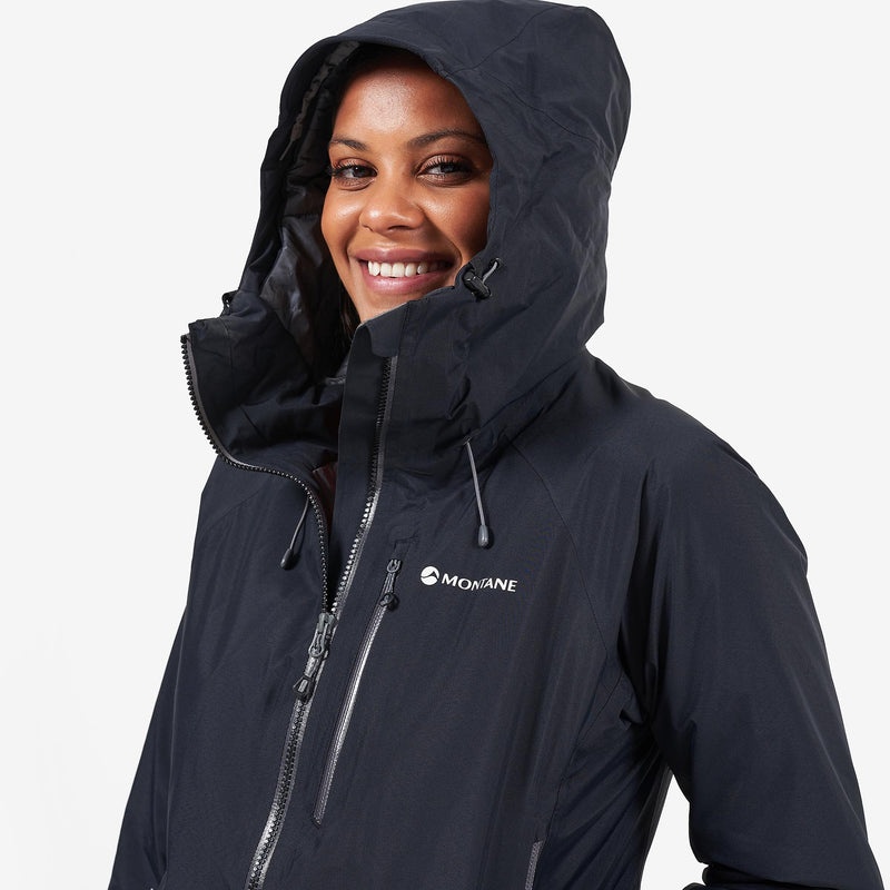 Montane Duality Insulated Regenjacke Damen Schwarz | ERV354729