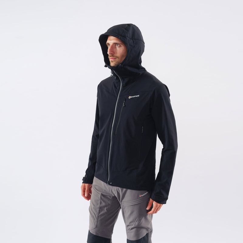 Montane Dyno LT Kapuzenjacke Herren Schwarz | PMH643182