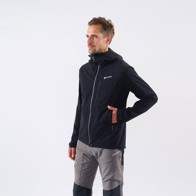 Montane Dyno LT Kapuzenjacke Herren Schwarz | PMH643182