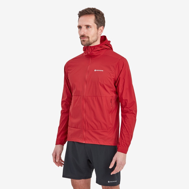 Montane Featherlite Mit Kapuze Windjacke Herren Rot | HQB561983