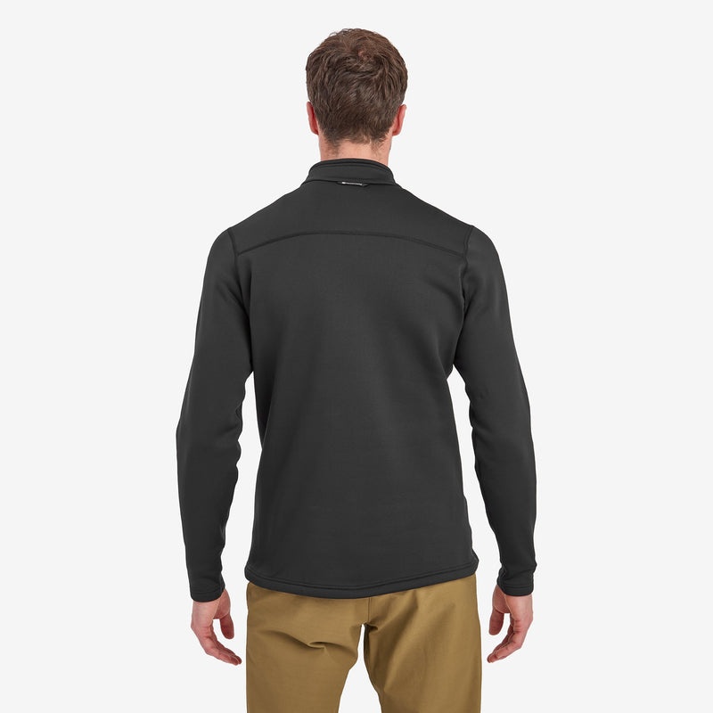 Montane Fury Fleece Zip Pull-On Sweatshirts Herren Schwarz | ISB610834