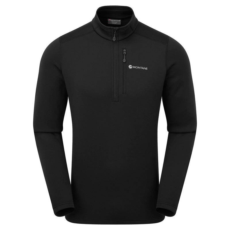 Montane Fury Fleece Zip Pull-On Sweatshirts Herren Schwarz | ISB610834