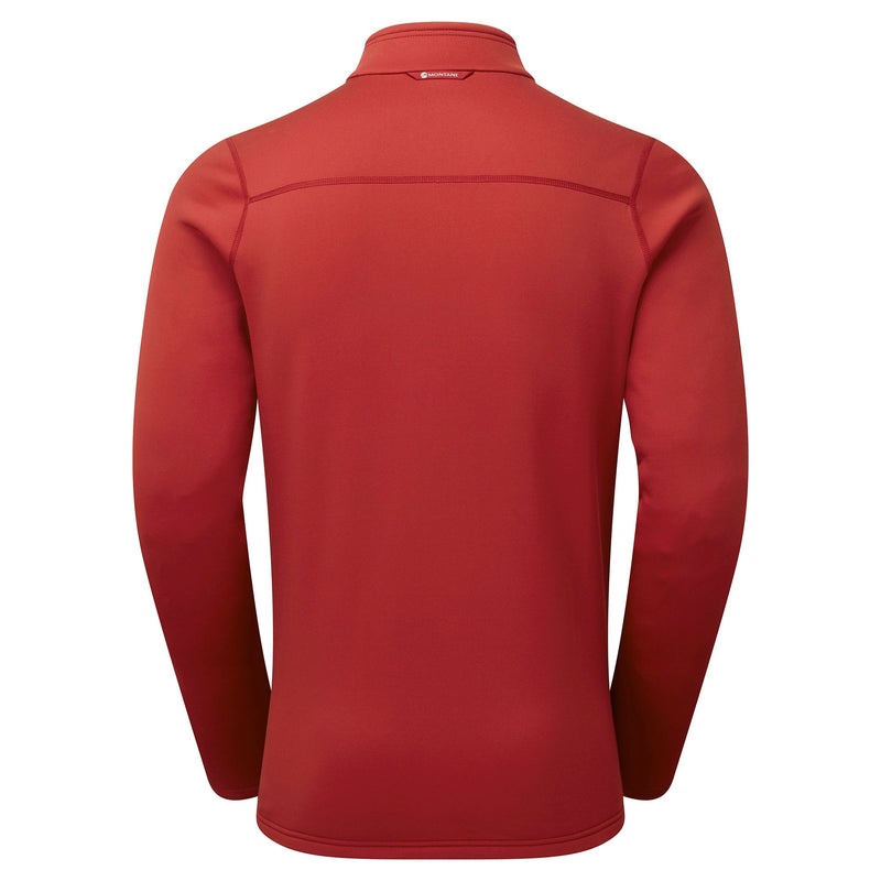 Montane Fury Fleece Zip Pull-On Sweatshirts Herren Rot | EAW180729