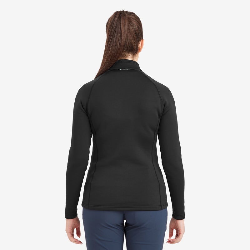 Montane Fury Fleece Zip Pull-On Sweatshirts Damen Schwarz | XBM538204