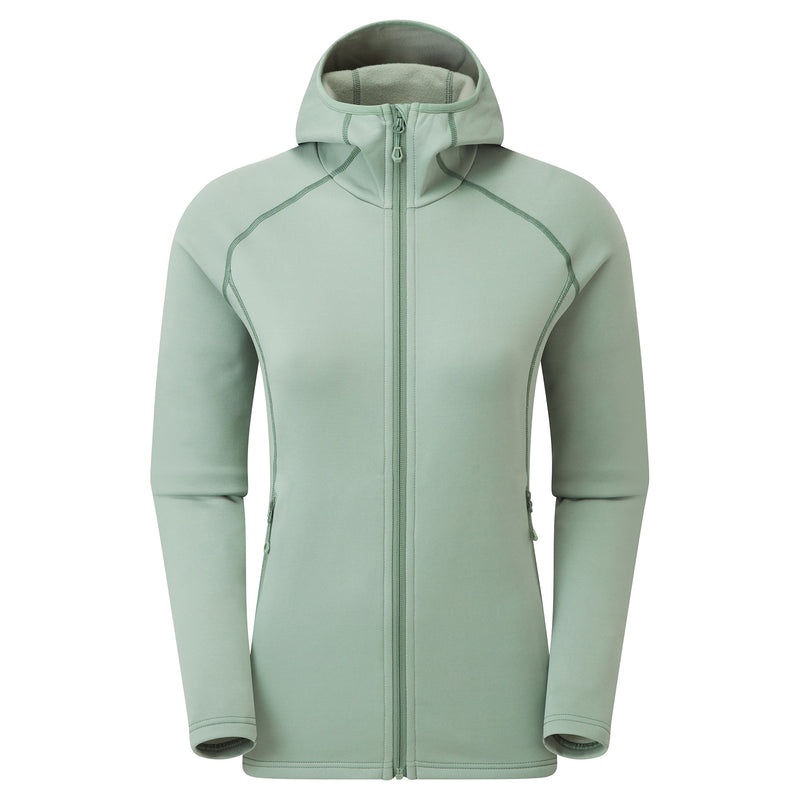 Montane Fury Mit Kapuze Fleecejacken Damen Grün | MQA543682