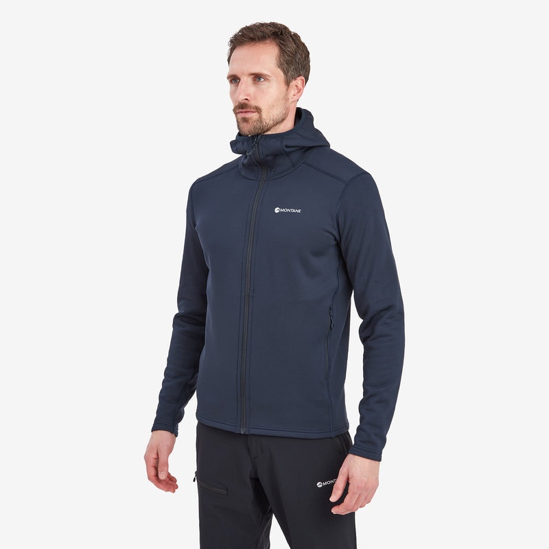 Montane Fury Mit Kapuze Fleecejacken Herren Navy | TPR825930