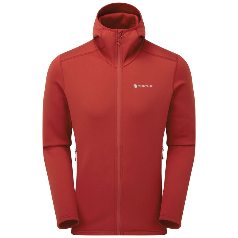 Montane Fury Mit Kapuze Fleecejacken Herren Rot | IGZ547302