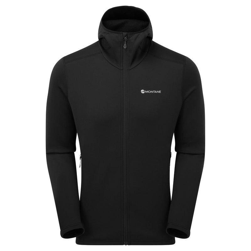 Montane Fury Mit Kapuze Fleecejacken Herren Schwarz | EXW713486