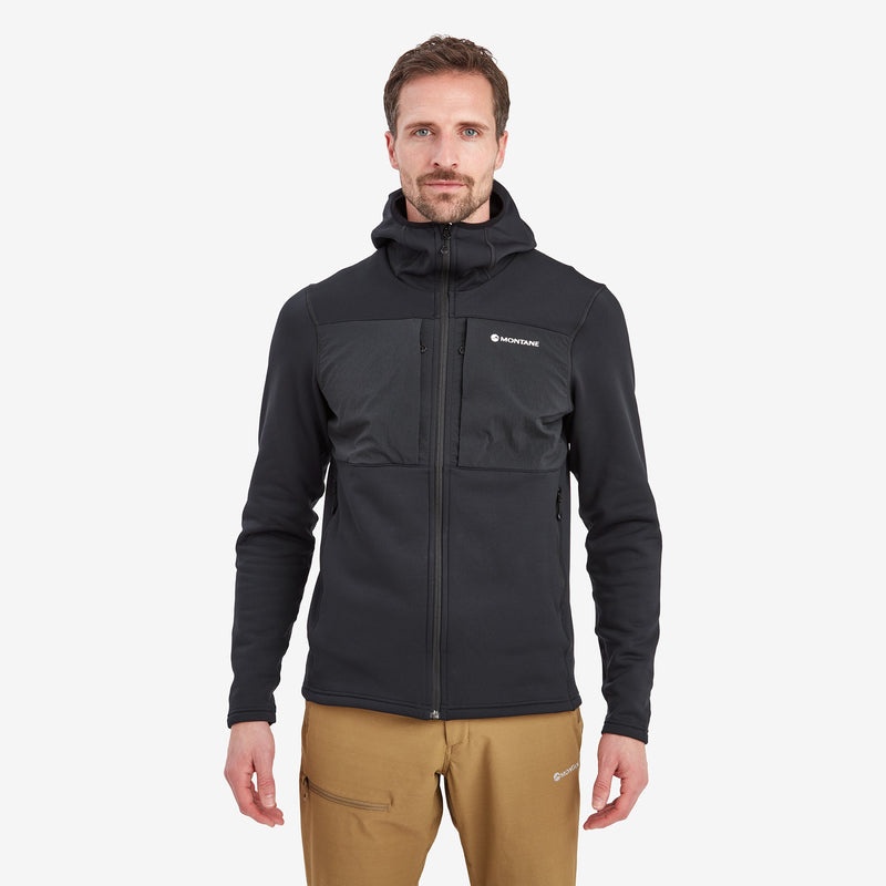 Montane Fury XT Mit Kapuze Fleecejacken Herren Schwarz | HIY916482