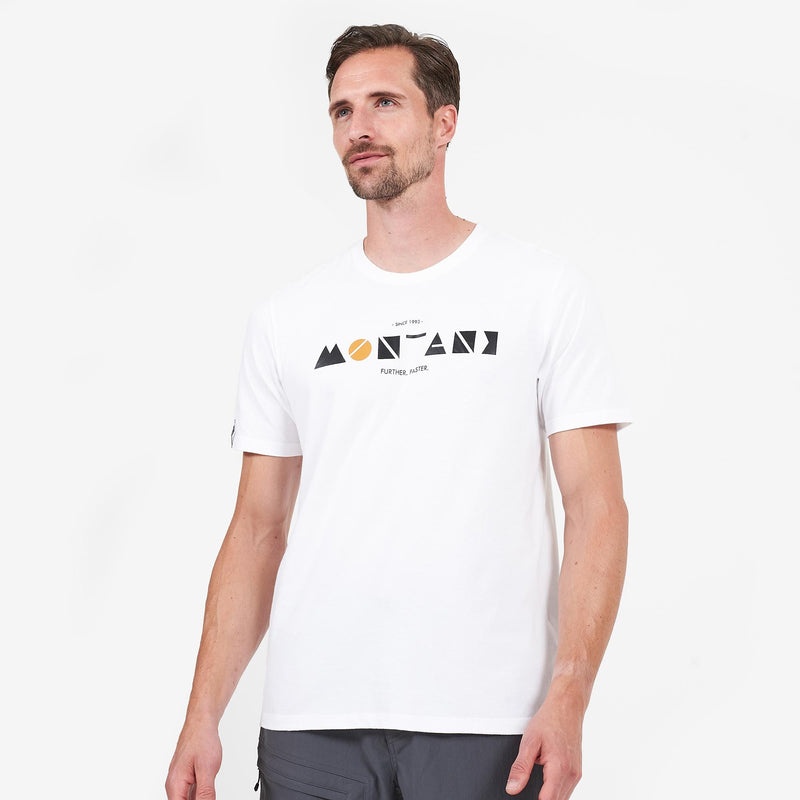 Montane Geometry T-Shirt Herren Weiß | BZC249018