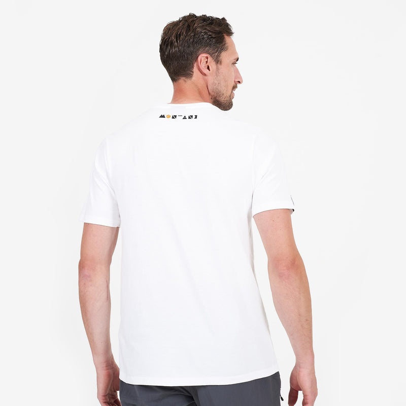 Montane Geometry T-Shirt Herren Weiß | BZC249018