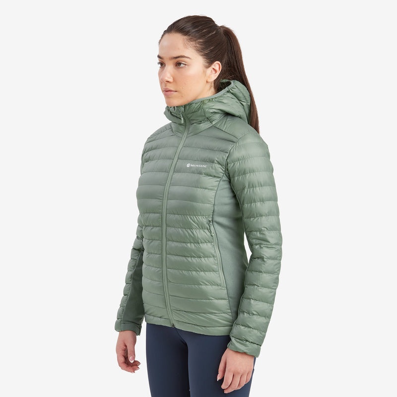 Montane Icarus Lite Kapuzenjacke Damen Grün | GPZ135794