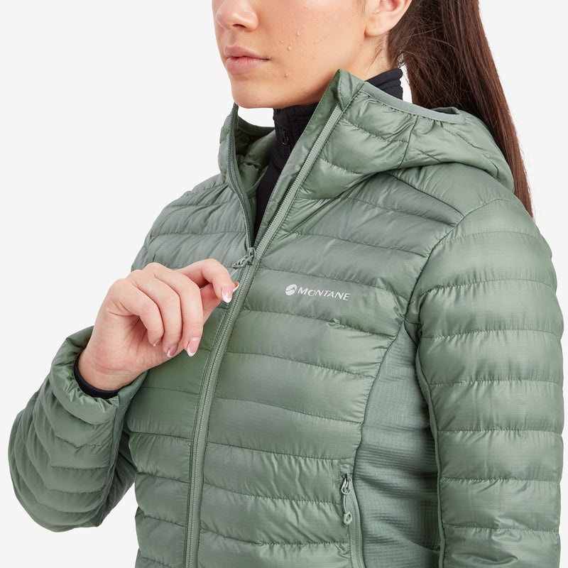 Montane Icarus Lite Kapuzenjacke Damen Grün | GPZ135794