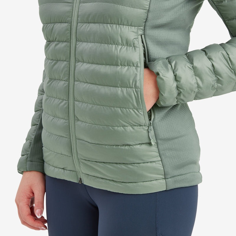 Montane Icarus Lite Kapuzenjacke Damen Grün | GPZ135794