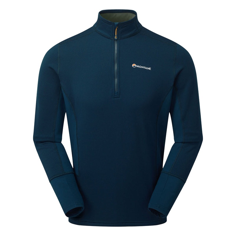 Montane Iridium Hybrid Pull-On Fleecejacken Herren Navy | FDI069148