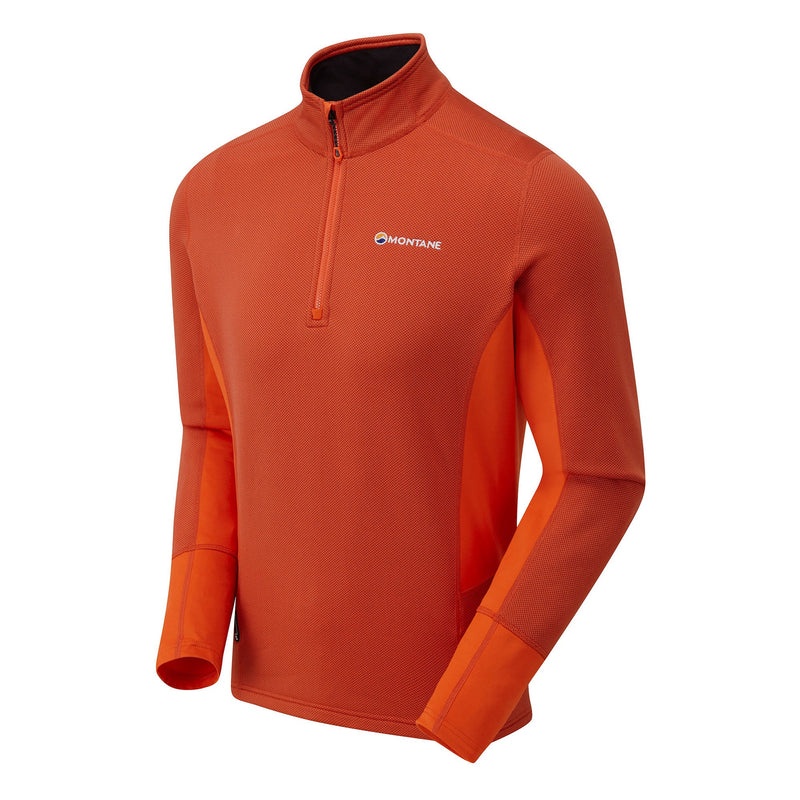 Montane Iridium Hybrid Pull-On Fleecejacken Herren Orange | RQP407932