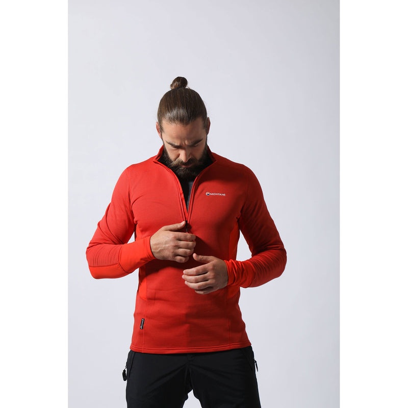 Montane Iridium Hybrid Pull-On Fleecejacken Herren Orange | RQP407932