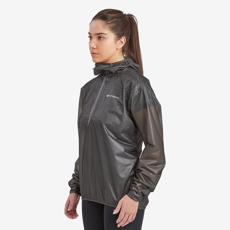 Montane Minimus Nano Pull-On Regenjacke Damen Grau | LAZ719564