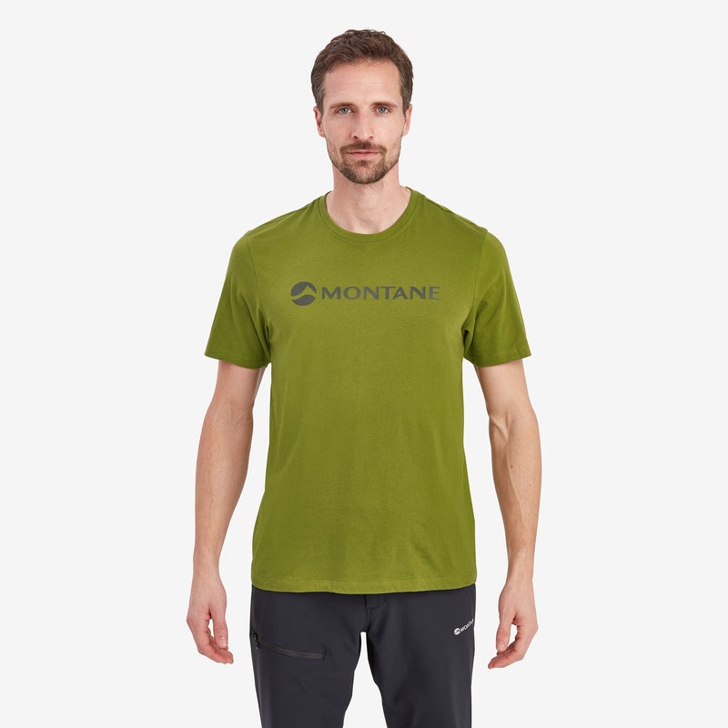 Montane Mono Logo T-Shirt Herren Dunkelgrün | YEM379524