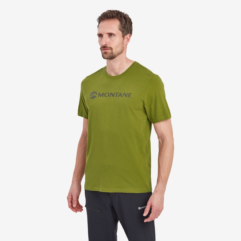 Montane Mono Logo T-Shirt Herren Dunkelgrün | YEM379524