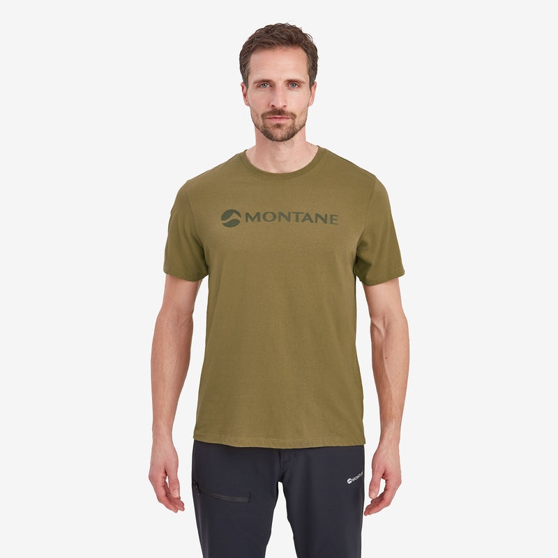 Montane Mono Logo T-Shirt Herren Olivgrün | POD804523