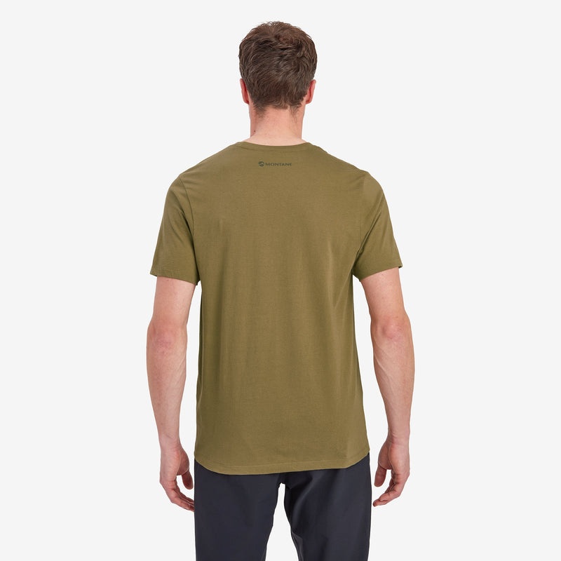 Montane Mono Logo T-Shirt Herren Olivgrün | POD804523