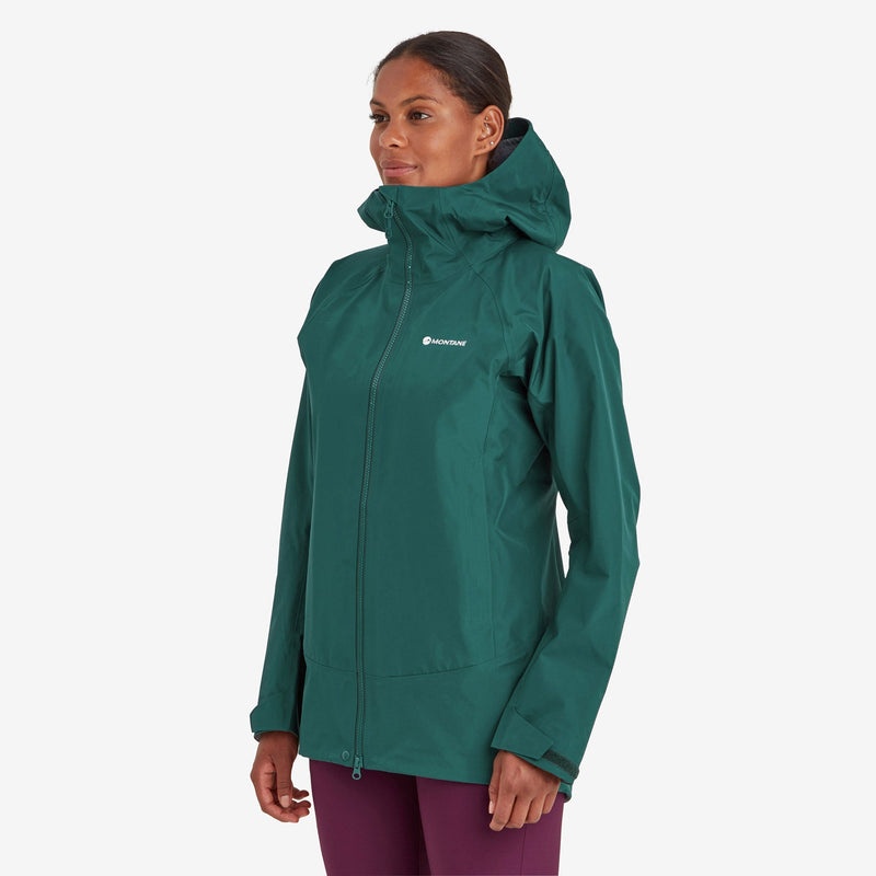 Montane Phase Regenjacke Damen Dunkelgrün | UXY201748