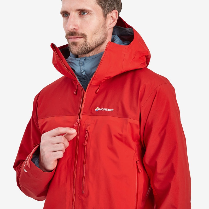 Montane Phase XPD Regenjacke Herren Rot | DRN247158