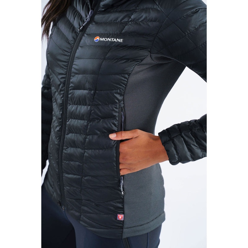 Montane Phoenix Stretch Kapuzenjacke Damen Schwarz | GJB054683