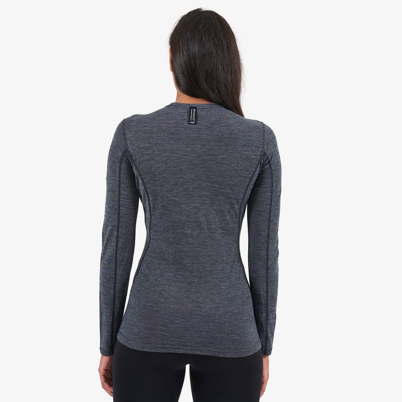 Montane Primino 140 Long Sleeve T-Shirt Damen Schwarz | TXI218304