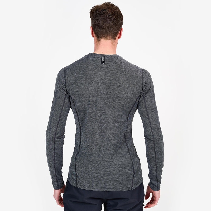 Montane Primino 140 Long Sleeve T-Shirt Herren Schwarz | RVO465730