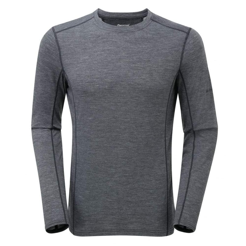 Montane Primino 140 Long Sleeve T-Shirt Herren Schwarz | RVO465730