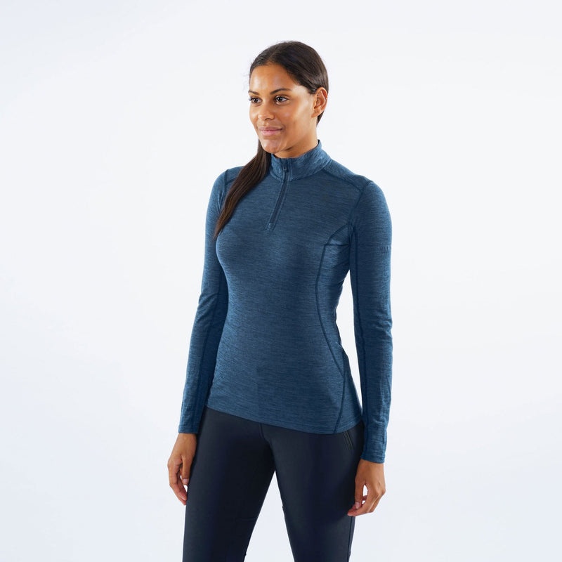 Montane Primino 140 Zip Neck Baselayer Sweatshirts Damen Blau | BGC039256