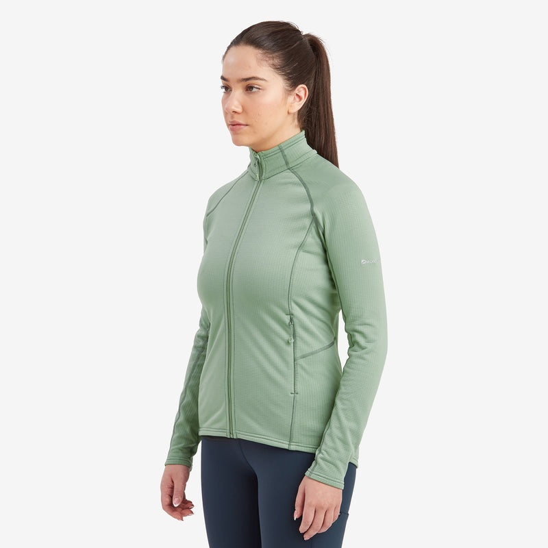 Montane Protium Fleecejacken Damen Grün | WQA730169