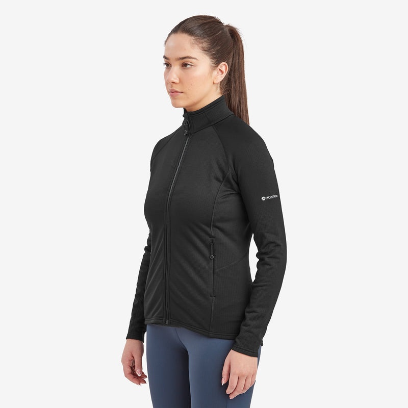 Montane Protium Fleecejacken Damen Schwarz | PBO475320