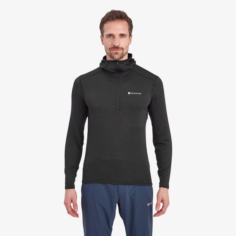 Montane Protium Lite Pull On Fleece Hoodie Herren Schwarz | ZVK836972