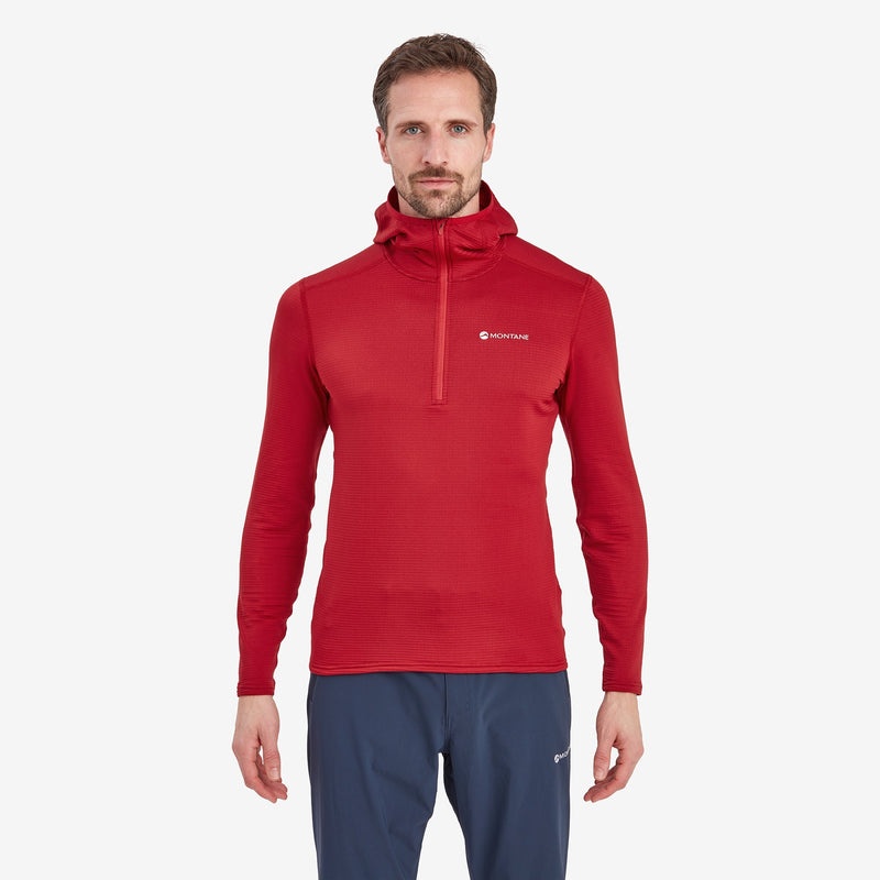 Montane Protium Lite Pull On Fleece Hoodie Herren Rot | ZET034198