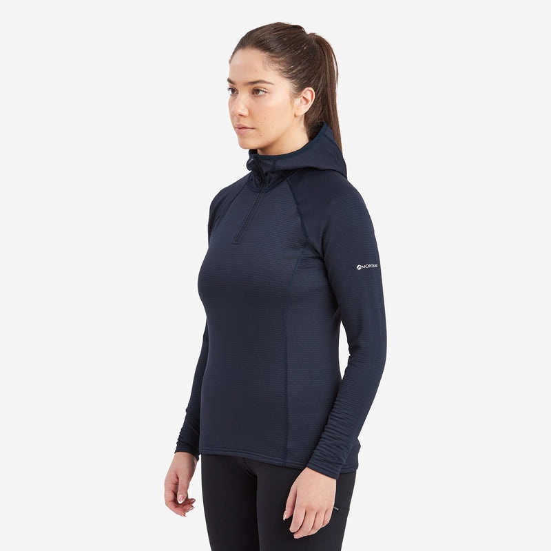 Montane Protium Lite Pull On Fleece Hoodie Damen Navy | BKL680745