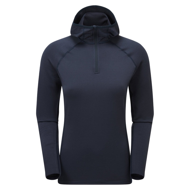 Montane Protium Lite Pull On Fleece Hoodie Damen Navy | BKL680745