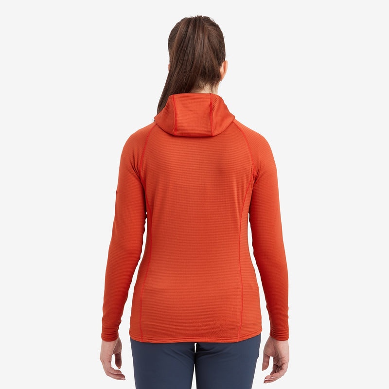 Montane Protium Lite Pull On Fleece Hoodie Damen Orange | AWJ952703