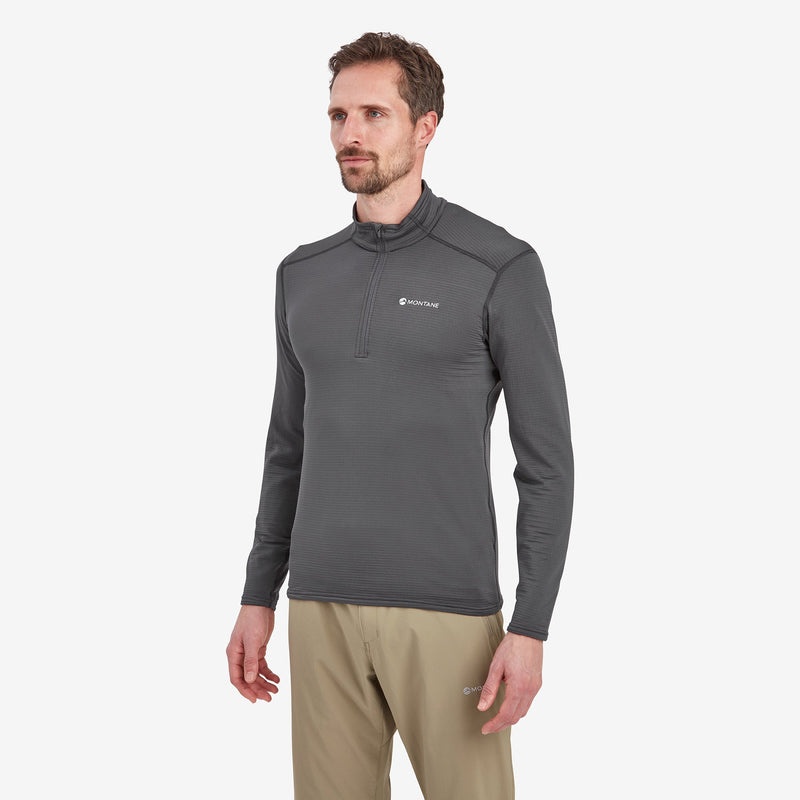 Montane Protium Lite Pull On Fleece Sweatshirts Herren Dunkelgrau | QXG814657