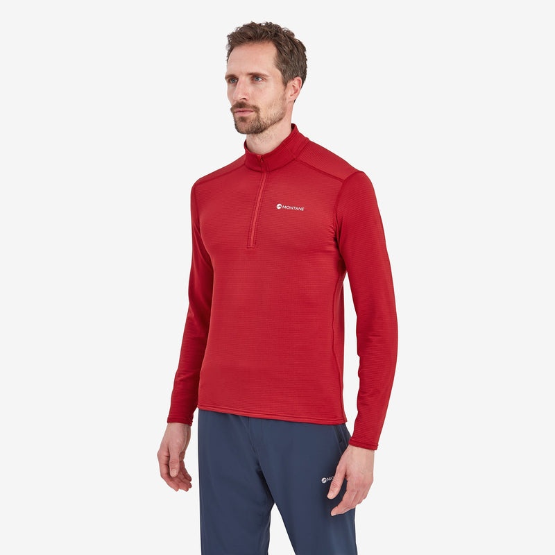 Montane Protium Lite Pull On Fleece Sweatshirts Herren Rot | OYP435780