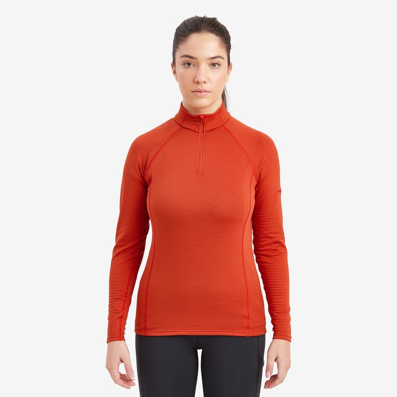 Montane Protium Lite Pull On Fleece Sweatshirts Damen Orange | UAW913687