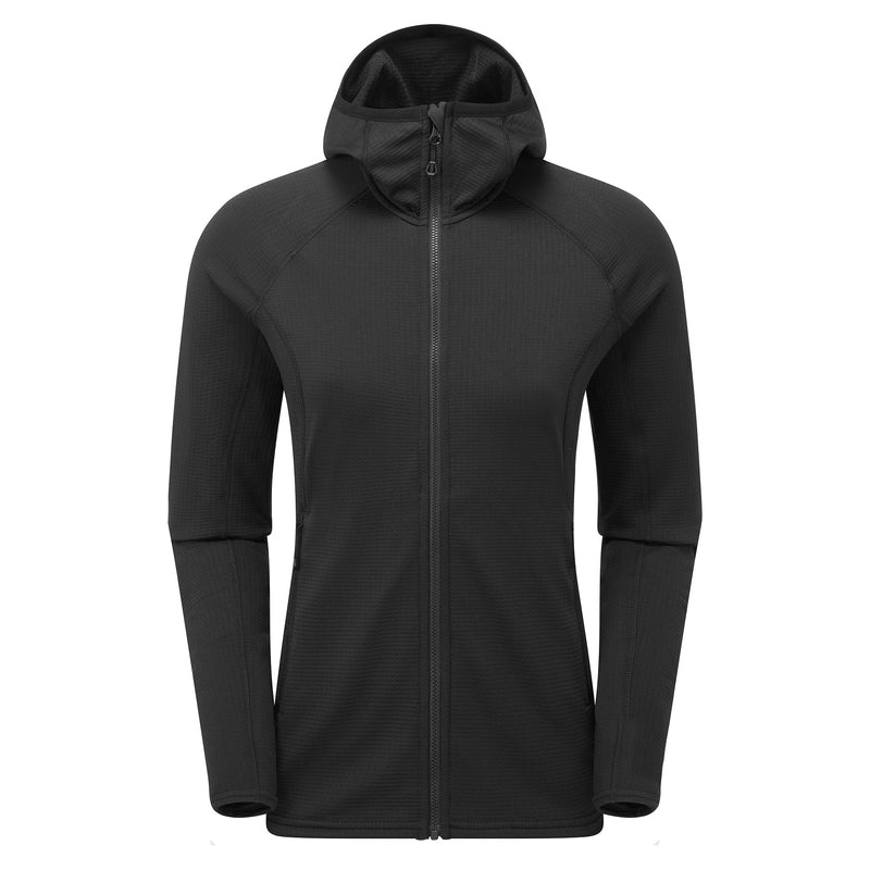 Montane Protium Mit Kapuze Fleecejacken Damen Schwarz | JHR672801