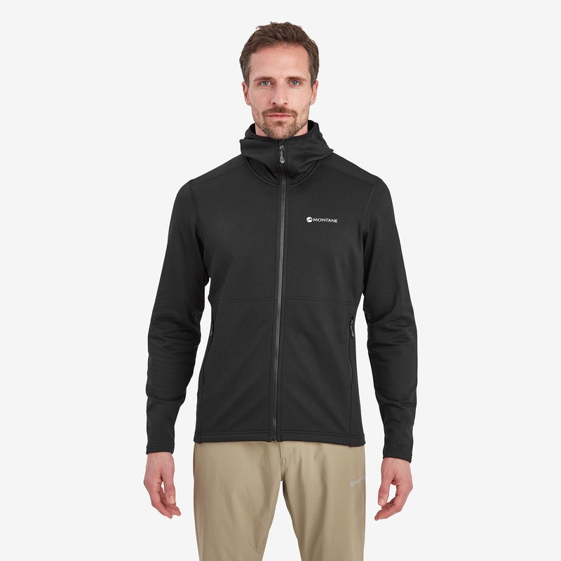 Montane Protium Mit Kapuze Fleecejacken Herren Schwarz | ZHP627041